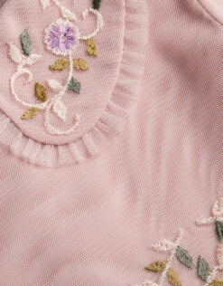 MONSOON Rose Embroidered Collar Tulle Dress Pink -Amour Fashion 03 51822812 4
