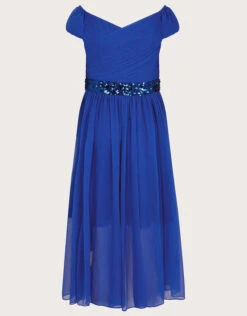 MONSOON Abigail Bardot Prom Dress Blue -Amour Fashion 03 51824502 3