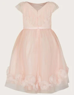 MONSOON Chiffon 3D Roses Dress Pink -Amour Fashion 03 51835712 3