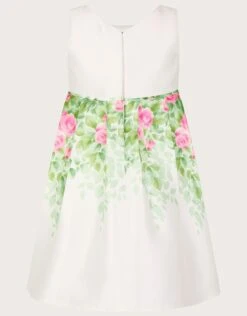 MONSOON Baby Botanical Print Rose Duchess Dress Ivory -Amour Fashion 03 61300926 3