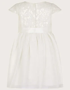MONSOON Baby Truth Sequin Dress Ivory -Amour Fashion 03 61303326 3