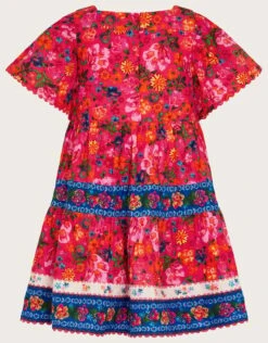 MONSOON Heritage Floral Mixed Print Dress Red 6 MONSOON Heritage Floral Mixed Print Dress Red -Amour Fashion 03 61401114 3