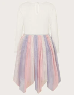 MONSOON Disco Unicorn Pleat Ombre Dress Purple -Amour Fashion 03 61413115 3