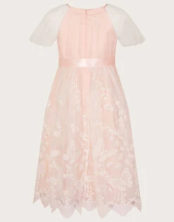 MONSOON May Butterfly Lace Border Dress Pink -Amour Fashion 03 61502611 3