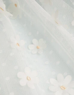 Polka Dot Daisy Tiered Dress Blue -Amour Fashion 03 61507602 4