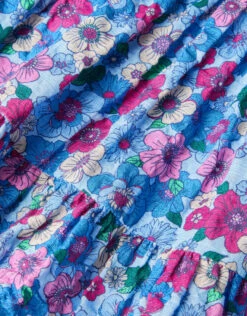 MONSOON Baby Floral Puff Sleeve Dress Blue -Amour Fashion 04 51213402 4