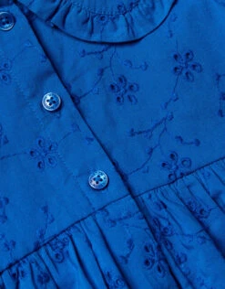 MONSOON Baby Broderie Dress Blue -Amour Fashion 04 51216402 4