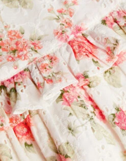 MONSOON Newborn Rose Floral Broderie Dress And Briefs Set Orange -Amour Fashion 04 51218510 4