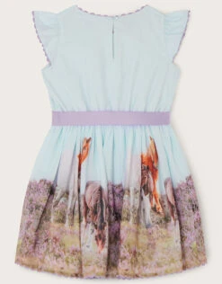 MONSOON Wild Horse Dress WWF-UK Collaboration Blue -Amour Fashion 04 51321705 3