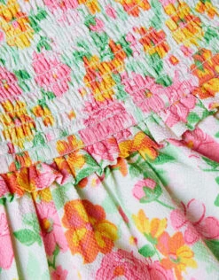 MONSOON Ditsy Shirred Dress Green -Amour Fashion 04 51324000 4