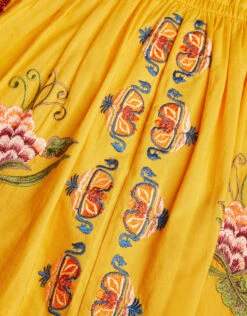 MONSOON MINI ME Boutique Carrie Embroidered Dress Yellow -Amour Fashion 04 51326058 4