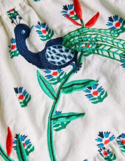 MONSOON MINI ME Boutique Angelina Embroidered Peacock Dress White -Amour Fashion 04 51326228 4