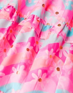 MONSOON Wavy Floral Maxi Dress In Recycled Polyester Multi -Amour Fashion 04 51326529 4