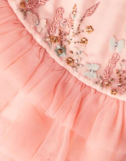 MONSOON Botanical Hand Embellished Dress Pink -Amour Fashion 04 51821412 4