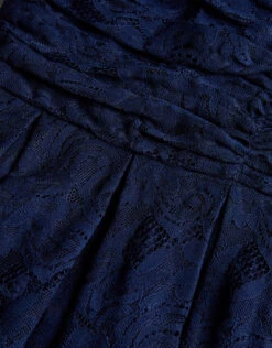 MONSOON Maya Lace Strappy Short Prom Dress Blue -Amour Fashion 04 51823106 4