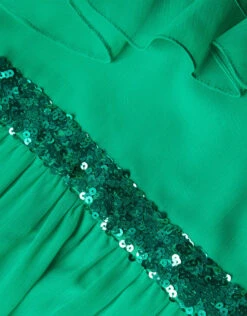 MONSOON Ruby Ruffle One-Shoulder Prom Dress Green -Amour Fashion 04 51824307 4