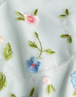 MONSOON Tula Tulle Floral Embroidered Dress Green -Amour Fashion 04 51829607 4