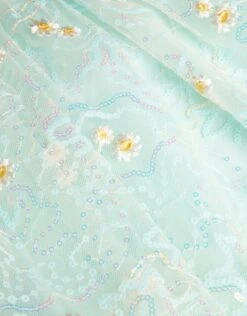 MONSOON Daisy Sequin Embroidered Dress Green -Amour Fashion 04 51834809 4