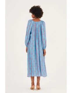DEEBA Oozie Print Dress Blue -Amour Fashion 04 54292502 3