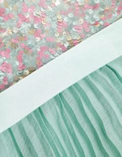 MONSOON Baby Disco Sequin Pleated Dress Green -Amour Fashion 04 61300409 4