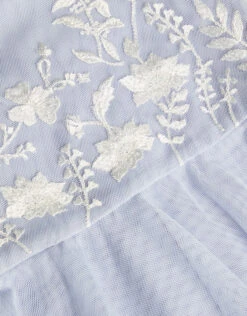 MONSOON Baby Emmy Embroidered Party Dress Blue -Amour Fashion 04 61302302 4