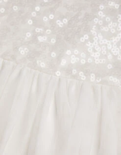 MONSOON Baby Truth Sequin Dress Ivory -Amour Fashion 04 61303326 4