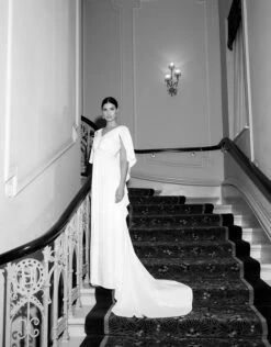 MONSOON Sophie Satin Bridal Maxi Dress Ivory -Amour Fashion 05 54077546 6