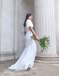 MONSOON Violet Embellished Bridal Maxi Dress Ivory -Amour Fashion 05 54082046 6