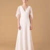 MONSOON Linda Lace Angel Sleeve Bridal Dress Ivory