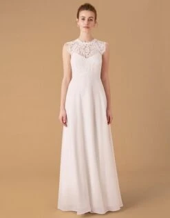 MONSOON Lilian Lace Bridal Dress Ivory