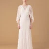 MONSOON Zoey Floral Cape Bridal Dress Ivory -Amour Fashion 21 14999046 1
