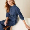 MONSOON Diya Denim Shirt Dress Blue -Amour Fashion 21 24048839 1