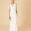 MONSOON Gillian Spot Mesh Embellished Bridal Dress Ivory -Amour Fashion 21 24284646 1