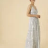 MONSOON Alexis Embellished Maxi Dress Silver -Amour Fashion 21 24289711 1