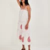 MONSOON Wide Strap Paisley Embroidered Motif Dress Ivory -Amour Fashion 21 34076846 1