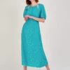 MONSOON Sami Spot Print Dress Teal 2 MONSOON Sami Spot Print Dress Teal -Amour Fashion 21 34111979 1
