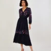 MONSOON Glenn Embroidered Paisley Midi Dress Black -Amour Fashion 21 34118301 1
