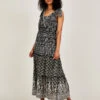 MONSOON Stitch Detail Jersey Maxi Dress In Sustainable Cotton Black -Amour Fashion 21 34158901 1