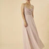 MONSOON Campbell Cowl Neck Maxi Dress In Recycled Polyester Pink -Amour Fashion 21 34312810 1