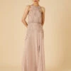 MONSOON Embellished Maxi Dress In Recycled Polyester Pink -Amour Fashion 21 34313410 1