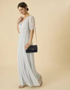 MONSOON Gail Embellished Maxi Dress Blue