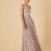 MONSOON Square Neck Embellished Maxi Dress Pink -Amour Fashion 21 34314010 1