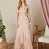MONSOON Abigail Embroidered Frill Maxi Dress Nude 2 MONSOON Abigail Embroidered Frill Maxi Dress Nude -Amour Fashion 21 34317463 1