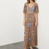 MONSOON Blakely Embellished Maxi Dress With Recycled Polyester Pink -Amour Fashion 21 34321921 1