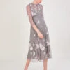MONSOON Britta Embellished Midi Dress In Recycled Polyester Grey -Amour Fashion 21 34341603 1