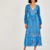 MONSOON Hattie Embellished Wrap Dress Blue 1 MONSOON Hattie Embellished Wrap Dress Blue -Amour Fashion 21 34342102 1