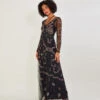 MONSOON Evangelina Embellished Maxi Dress Black -Amour Fashion 21 34346501 1