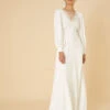 MONSOON Cecilia Long Sleeve Bridal Lace Dress Ivory -Amour Fashion 21 34411546 1