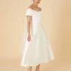 MONSOON Miranda Bardot Bridal Midi Dress Ivory 1 MONSOON Miranda Bardot Bridal Midi Dress Ivory -Amour Fashion 21 34411646 1