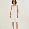 MONSOON Crochet Trim Dress In Sustainable Cotton Ivory -Amour Fashion 21 34736946 1